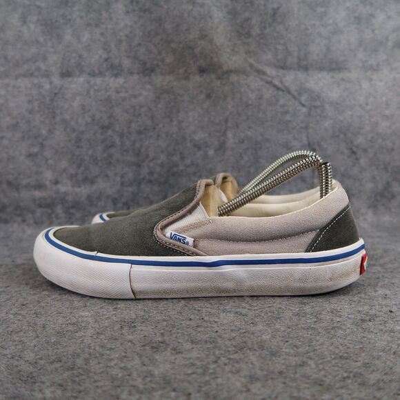 Vans Shoes Mens 7 Sneaker OG Slip On 59 Suede Canvas Skate Casual Ultracush Gray - Picture 4 of 14
